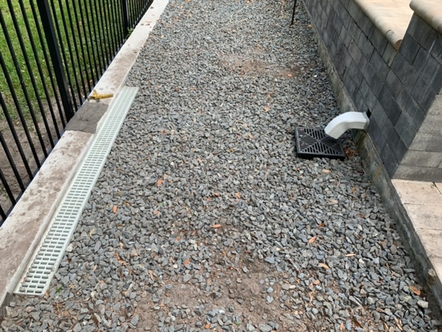 yard drainage with french drain